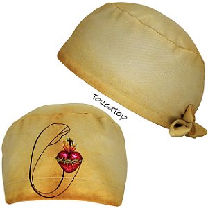 Gorro Cirúrgico, Sagrado Coração de Maria, Bege