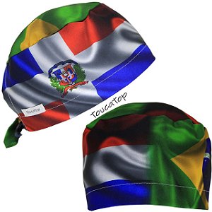 Gorro Cirúrgico, Bandeira do Brasil e República Dominicana