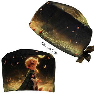 Gorro Cirúrgico, Pequeno Príncipe, Noite de Outono, Marrom Degradê