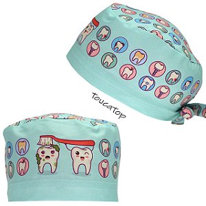 Gorro Cirúrgico, Dentes em Tratamento, Escovação, Tiffany