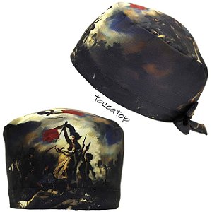 Gorro Cirúrgico, A Liberdade Guiando o Povo, Eugène Delacroix, Preto