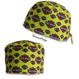 Gorro Cirúrgico, Harley Davidson, Amarelo