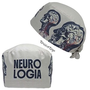 Gorro Cirúrgico, Neurologia Frontal, Cabeça Cérebro lateral, Caqui
