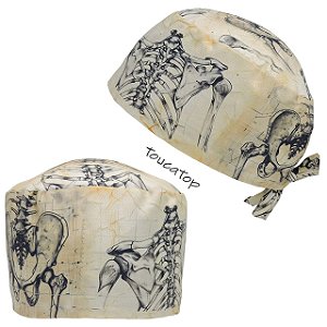 Gorro Cirúrgico, Ortopedia Quadril, Torax, Vintage, Bege