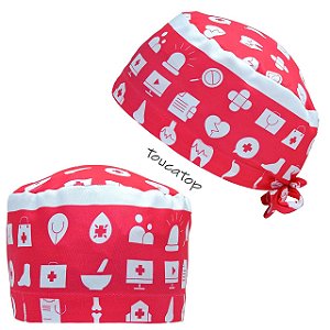 Gorro Cirúrgico, Símbolos Hospitalares, Rosa Pink