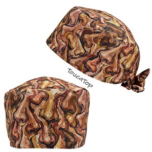Gorro Cirúrgico, Arte, Narizes, Pintura Óleo, Marrom