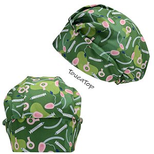 Touca Cirúrgica Feminina, Equipamentos Médicos, Anestesia, Verde