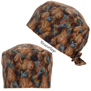 Gorro Cirúrgico, Procedimentos Estéticos, Pintura a Óleo, Marrom