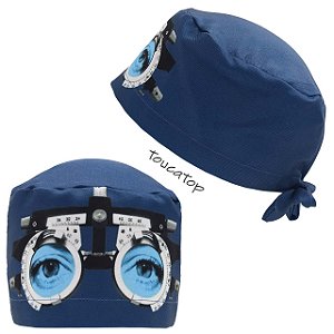 Gorro Cirúrgico, Refrator Oftalmológico, Oftalmologia, Azul