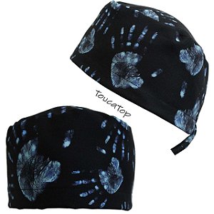 Gorro Cirúrgico, Mãos, Digitais das Mãos, Preto