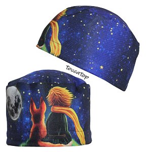 Gorro, Pequeno Príncipe, Lua Grande, Céu Estrelado, Azul Escuro