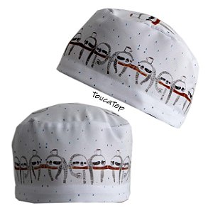 Gorro Cirúrgico, Preguiças no Galho, Branco