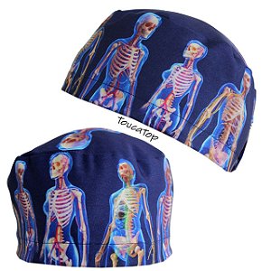 Gorro Cirúrgico, Sistemas do Corpo, Esqueletos, Vários, Azul