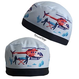 Gorro Cirúrgico, SAMU, Médico Aéreo, Azul Bebê