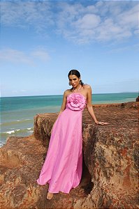 Vestido longo Flor