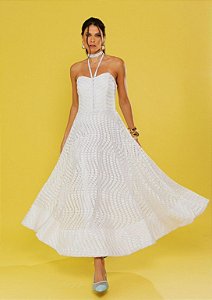 Vestido em Macramê Midi
