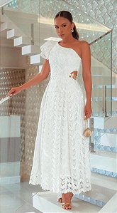 Vestido em Guipir Branco