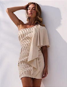 Vestido Curto Babado