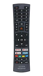 Controle Compatível Tv Multilaser Smart 4k Tl032 Tl027 Tl039