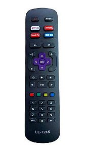 Controle Tv Aoc/philco Roku Tv Netflix Hbo Google Play Globoplay