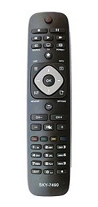 Controle Compatível Com Tv Led Philips 42pfl7007 47pfl7007g