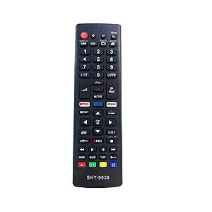 Controle Remoto Compatível com TV LG Netflix Amazon Akb75095315 Universal Smart LG