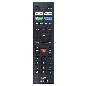 Controle compatível com TV Smart HQ Hqs43nkh Hqs32nkh Hk320d