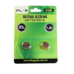 Bateria Alcalina Lr1130 Ag10 1.5v cartela 2 unidades