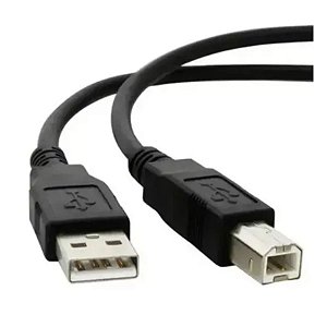 Cabo De Impressora 1,5 Metros Cor Preto USB A para USB B