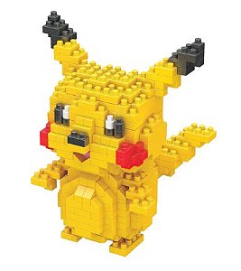 Mini Blocos de Montar Pokémon 10 Cm  -  Pikachu