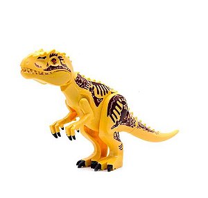 T-REX  Yellow 28 Cm de Comprimento Jurassic Park - Blocos de Montar 