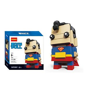 Brickheadz Superman + 101 peças DC Comics - Blocos de montar 9Cm x 3,5Cm x 4,5Cm