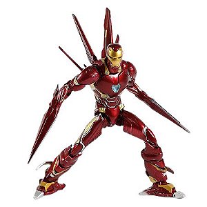 Boneco Iron Man Articulado Action Figure Homem de Ferro - Vingadores