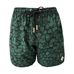 Shorts Bermuda Masculina de Praia Ondas Verde