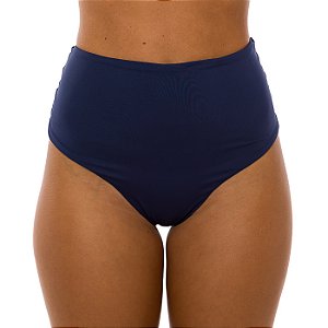 Calcinha de Biquíni Hot Pants Azul Marinho Liso