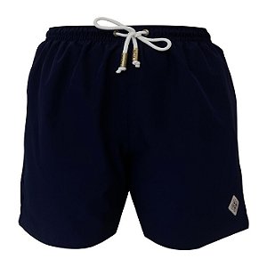 Shorts Bermuda Masculina de Praia Azul Marinho Liso