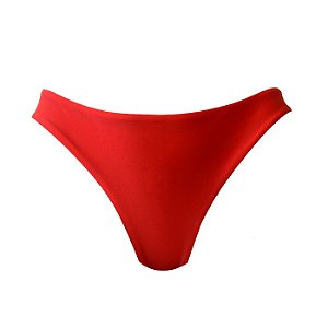 Calcinha de Biquíni Tanga Vermelho Liso