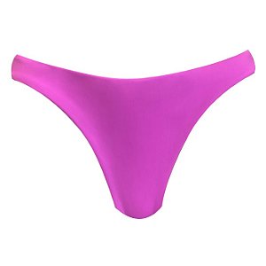 Calcinha de Biquíni Tanga Rosa Magenta Liso