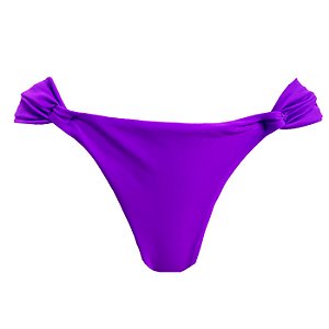 Calcinha Inteira de Biquíni Empina Bumbum Roxo Liso