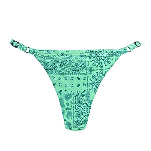 Calcinha de Biquíni Fio Duplo com Regulagem Bali Menta