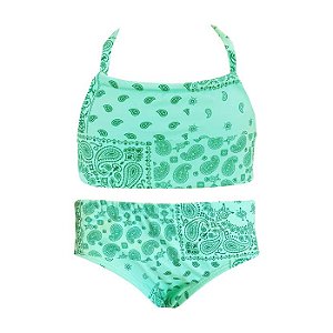 Conjunto de Biquíni Infantil Kids Bali Menta