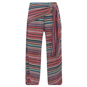 Saída de Praia Calça Pantalona Tule com Transparência Maragogi