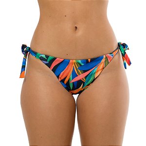Calcinha de Biquíni Empina Bumbum Folhagens Coloridas