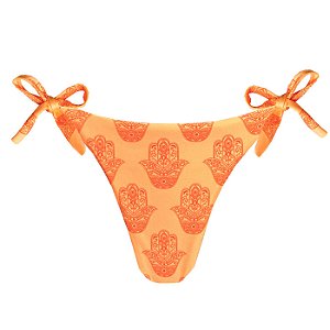 Calcinha de Biquíni Empina Bumbum Místico Laranja Neon