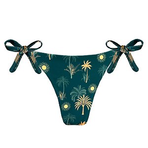Calcinha de Biquíni Empina Bumbum Solar Tropical Verde