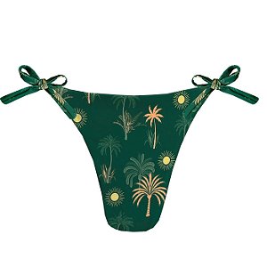 Calcinha de Biquíni Empina Bumbum Solar Tropical Verde