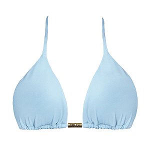Top de Biquíni Cortininha Azul Candy Liso