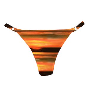 Calcinha de Biquíni Fio Duplo com Regulagem Nascer do Sol Degradê