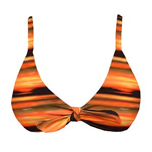 Top de Biquíni Triangulo Nó Nascer do Sol Degradê