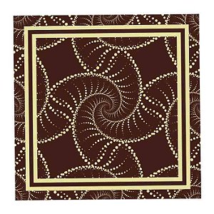 Canga de Praia Pareô Conchas Marrom